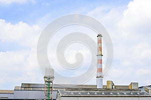 Smokestack in factory