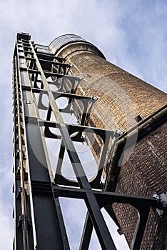 Smokestack of the Jameson Distillery Bow Street in Dublin, Ireland