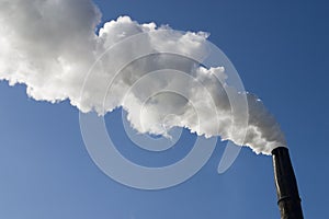 Smokestack with Pollution photo