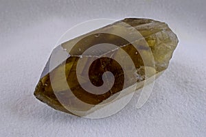 Smokey Citrine Point With Phantoms