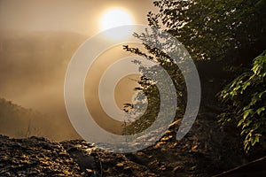 Smokey Sunrise At Thatcher Park