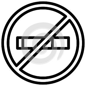 Smoking ban icon, Supermarket and Shopping mall related vector