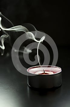 Smoking candle