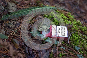 Smoking causes garbage photo