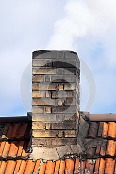 Smoking Chimney of a House