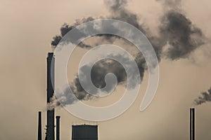 smoking chimneys air pollution environment