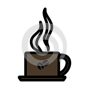 Smoking Cofee Cup Icon