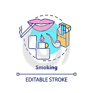 Smoking concept icon