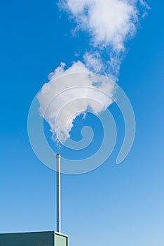 Smoking factory chimney