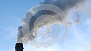 Smoking factory chimneys with co2 emissions.Environmental problem of environmental and air pollution.Climate change,ecology, globa