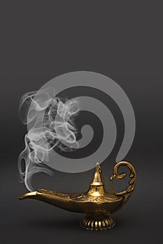 Smoking Genie Lamp