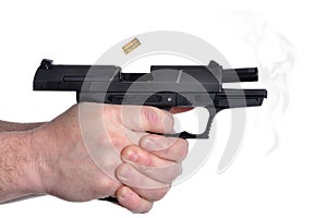 Smoking Gun with bullet