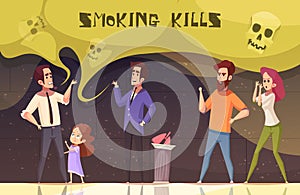 Smoking Kills Vector Illustration