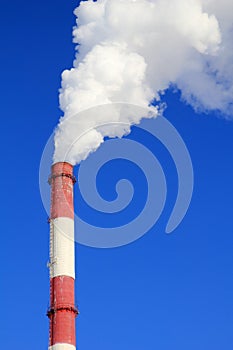 Smoking pipes of thermal power station