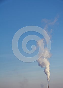 Smoking stack of coal power plant