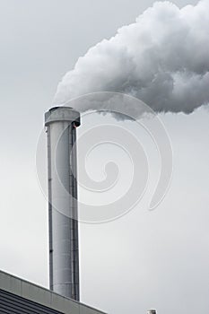 A smoky chimney stack