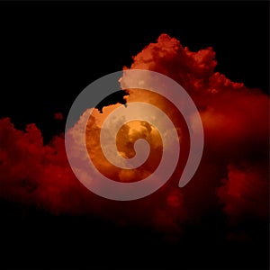 Smoky clouds dark red color mixture effects texture background wallpaper.