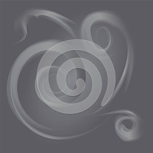Smoky Grey Spirals Abstract Background. Suitable for textile, fabric, packaging and web design