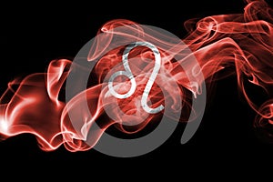 Smoky Leo zodiac astrology sign for horoscope photo