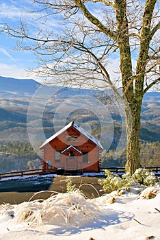 Smoky Mountain cabin with a view photo