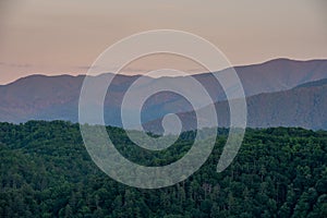 Smoky Mountain Ridge From Foothills Parkway