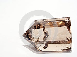 Smoky Quartz Crystal in artificial light