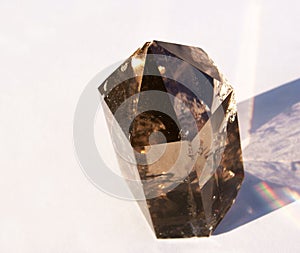 Smoky Quartz Crystal in Sun