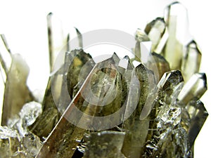 Smoky quartz geode geological crystals