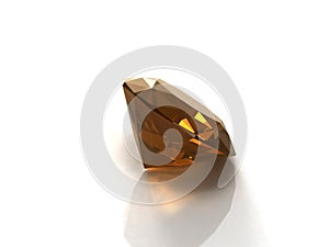 Smoky quartz isolated on white background