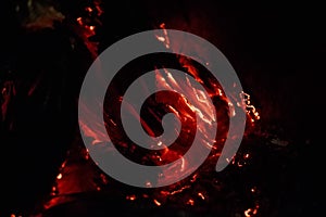 Smoldering paper background