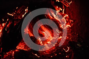 Smoldering paper background