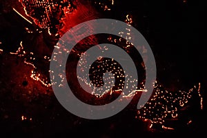 Smoldering paper background