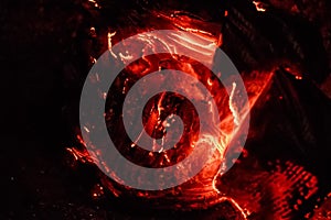 Smoldering paper background