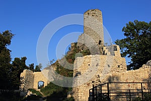 Smolen castle ruins poland. photo