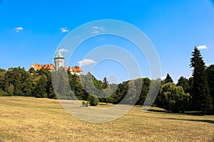 Smolenice town and castle in Slovakia