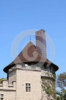 Smolenice town and castle in Slovakia