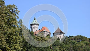 Smolenice town and castle in Slovakia