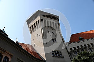 Smolenice town and castle in Slovakia