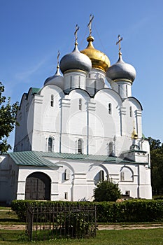 The Smolensky Cathedral in the Novodevichy Convent. Moscow