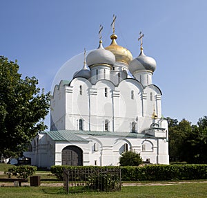 The Smolensky Cathedral in the Novodevichy Convent. Moscow, Russia