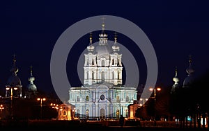 Smolniy Cathedral. St-Petersburg. Russia.