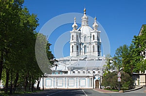 Smolniy monastery in St-Petersburg