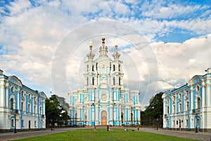 Smolny cathedral in Saint-Petersburg