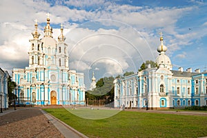 Smolny cathedral in Saint-Petersburg photo