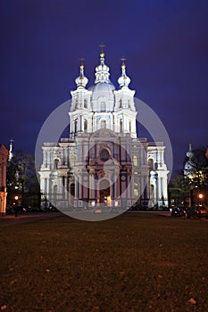 The Smolny Cathedral in Saint Petersburg