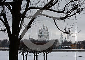 The Smolny Cathedral. Saint-Petersburg. Russia