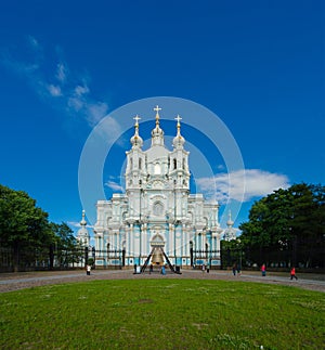 Smolny Cathedral, Saint Petersburg, Russia