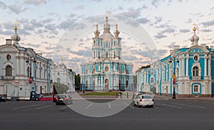 The Smolny Cathedral. St. Petersburg, Russia