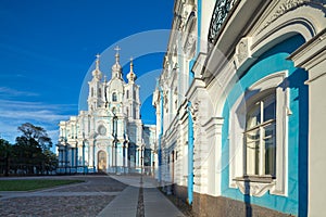 Smolny Cathedral. St. Petersburg, Russia photo