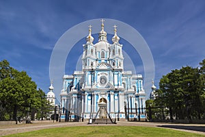 Smolny Resurrection of Christ Cathedral in St. Petersburg